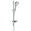 Image de Ensemble de douche 120 3jet PowderRain avec barre Unica'S puro 65 cm et porte-savon chromé Hansgrohe Raindance Select S