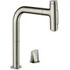 Image de hansgrohe, Robinetterie de cuisine, HG 2-L Mitigeur monocommandé pour évier METRIS avec sBox, douchette extractible aspect inox