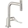 Image de Axor, Robinetterie de cuisine, Mitigeur monocommande pour évier CITTERIO DN 15 avec douchette extractible sBox Stain st opt