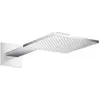 Image de hansgrohe, Pommeau de douche, Douche de tête 250/250 2jet AXOR avec bras de douche, montage mural chromé (2 Types de jets, 19 l/min)
