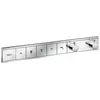 Image de hansgrohe, Robinetterie de salle de bains, Set de montage final RAINSELECT pour thermostat encastré, 5 consommateurs chromé