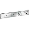 Image de hansgrohe, Robinetterie de salle de bains, HG Set de montage final RAINSELECT p thermostat encastré 4 consommateurs chromé
