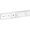 Image de hansgrohe, Robinetterie de salle de bains, Thermostat RainSelect encastré pour 2 consommateurs (blanc mat)