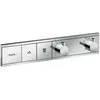 Image de hansgrohe, Robinetterie de salle de bains, HG Set de montage final RAINSELECT p thermostat encastré 2 consommateurs chromé