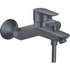 Image de Mitigeur bain douche mécanique HANSGROHE Talis E noir chromé brossé