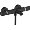 Image de hansgrohe, Robinetterie de salle de bains, Ecostat thermostat de baignoire Comfort apparent (noir mat)