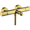 Image de Mitigeur bain douche thermostatique HANSGROHE Ecostat Comfort aspect doré poli
