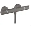 Image de Mitigeur douche thermostatique HANSGROHE Ecostat Comfort noir chromé brossé