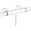 Image de hansgrohe, Robinetterie de salle de bains, Ecostat thermostat de douche Comfort apparent (blanc mat)