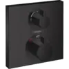 Image de HANSGROHE Façade pour mitigeur thermostatique encastré Ecostat Square avec robinet d'arrêt et inverseur noir mat