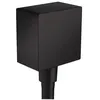 Image de Coude de raccordement HANSGROHE FixFit Square noir mat