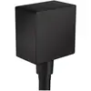 Image de hansgrohe, Robinetterie de salle de bains, HG Raccord de flexible FIXFIT SQUARE avec clapet anti-retour noir mat