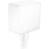 Image de hansgrohe, Système de douche, HG Raccord de flexible FIXFIT SQUARE avec clapet anti-retour blanc mat