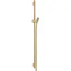Image de hansgrohe, Barre de douche + curseur, Barre de douche Unica S Puro 90 cm avec flexible de douche (bronze brossé)