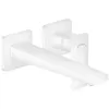 Image de HANSGROHE Mitigeur de lavabo encastré mural, bec 225mm, poignée manette, bonde à écoulement libre blanc mat