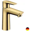 Image de HANSGROHE Mitigeur de lavabo Talis E 110 avec tirette et vidage aspect doré poli