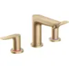 Image de Mélangeur de lavabo HANSGROHE Talis E 150 3 trous avec tirette et vidage bronze brossé