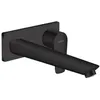 Image de HANSGROHE Mitigeur de lavabo encastré mural, bec 225mm, bonde à écoulement libre noir mat