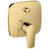 Image de Façade mitigeur bain douche encastré 2 sorties HANSGROHE Talis E aspect doré poli