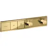 Image de hansgrohe, Robinetterie de salle de bains, HG Set de montage final RAINSELECT f UP Thermostat 2 Verbr pol. gold optic