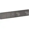 Image de hansgrohe, Robinetterie de salle de bains, HG Set de montage final RAINSELECT f UP Thermostat 2 Verbr black chrome
