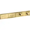 Image de hansgrohe, Robinetterie de salle de bains, HG Set de montage final RAINSELECT f UP Thermostat 4 Verbr pol. gold optic