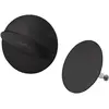 Image de hansgrohe, Siphon, Flexaplus, set de finition pour trop-plein et écoulement (noir mat) (Garniture de trop-plein)