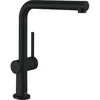 Image de Hansgrohe talis m54 mitigeur de cuisine 270, avec douchette extractible 1 jet, sbox, noir mat (72809670)
