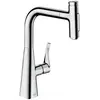 Image de hansgrohe, Robinetterie de cuisine, HG Mitigeur monocommandé pour évier 240 METRIS Douchette extractible chromée