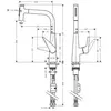 Image de Robinet de cuisine avec douchette HANSGROHE Talis Select M51 300 2 jets chromé