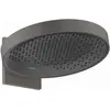 Image de hansgrohe, Pommeau de douche, Douche de tête Rainfinity 1jet avec bras de douche : couleur - noir chrome brossé/graphite (1 Type de jet, 21 l/min)