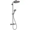 Image de hansgrohe, Système de douche, Croma Select S 280 Air 1jet Showerpipe Idem : avec EcoSmart : couleur - Brushed Black