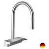 Image de Cuisine aquno select m81 3 jets avec douchette extractible + passoire, chromé