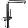 Image de hansgrohe, Robinetterie de cuisine, HG Mitigeur monocommandé pour évier 270 TALIS M Robinet d'arrêt pour appareil 1jet chromé