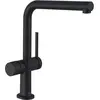 Image de hansgrohe, Robinetterie de cuisine, 270 TALIS M54 Robinet d'évier, robinet d'arrêt 1jet noir mat