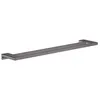 Image de Porte-serviettes double rail 648 mm noir chromé brossé HANSGROHE AddStoris