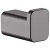Image de hansgrohe, Porte-serviettes + crochets pour serviettes, HG hameçon simple AddStoris brushed black