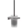 Image de hansgrohe, Brosse WC, HG Ensemble brosse WC AddStoris montage mural brushed black
