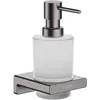 Image de hansgrohe, Distributeur de savon + porte-savon, HG distributeur de savon liquide AddStoris mural brushed black