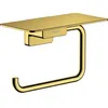 Image de HANSGROHE Porte-papier WC avec tablette aspect doré poli AddStoris