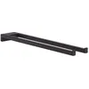 Image de Porte-serviettes HANSGROHE AddStoris double branche 45 cm noir mat