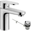 Image de Geberit, Robinetterie de salle de bains, WT-EHM 100 Vernis Blend avec métr. Garniture d'écoulement à tirette, chromée