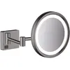 Image de hansgrohe, Miroir cosmétique, HG miroir cosmétique AddStoris avec lumière LED brushed black
