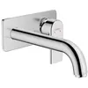 Image de Mitigeur lavabo encastré mural Hansgrohe Vernis Shape, EcoSmart chromé