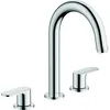 Image de Mélangeur robinet HANSGROHE Vernis Blend 3 trous Chromé avec tirette et vidage synthétique
