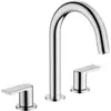 Image de hansgrohe, Robinetterie de salle de bains, HG Mélangeur lavabo 3 trous VERNIS Shape avec vidage à tirette 1 1/4 pouce ch