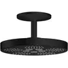 Image de Axor, Pommeau de douche, Douche de tête 280 2jet ONE avec raccordement au plafond noir mat (2 Types de jets, 18.10 l/min)
