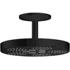 Image de Axor, Pommeau de douche, Douche de tête 280 1jet ONE avec raccordement au plafond noir mat (1 Type de jet, 12.20 l/min)