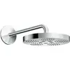 Image de hansgrohe, Pommeau de douche, Douche de tête 280 1jet AXOR ONE avec bras de douche chromé (1 Type de jet, 12.30 l/min)