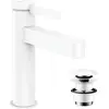 Image de hansgrohe, Robinetterie de salle de bains, FINORIS 110 Mélangeur lavabo, avec vidage Push-Open 1 1/4" blanc mat